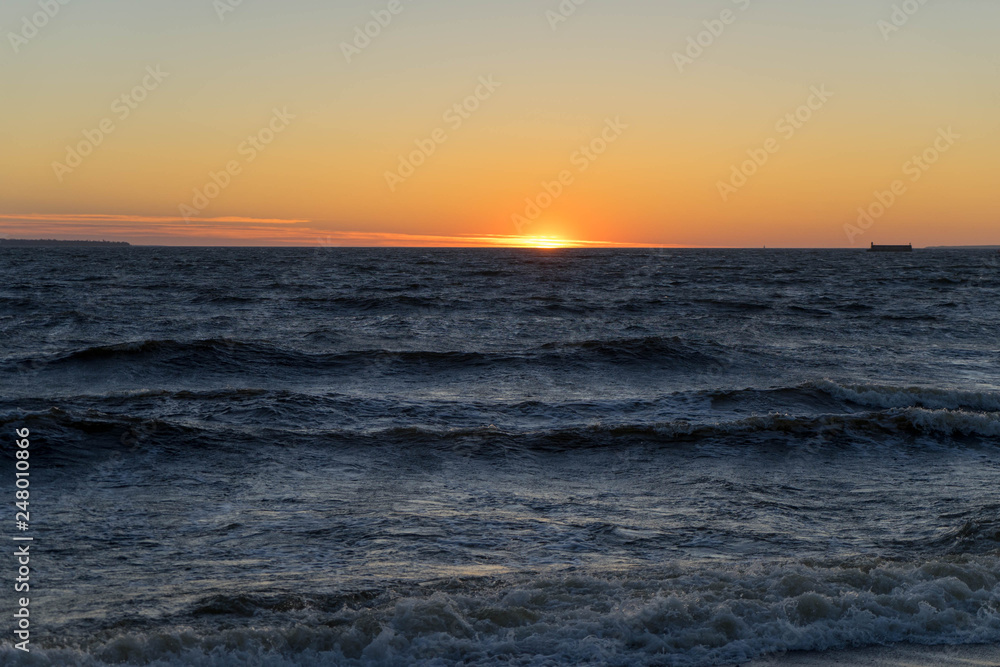 Beautiful sunset on the baltic Sea Beautiful sunset on the baltic Sea
