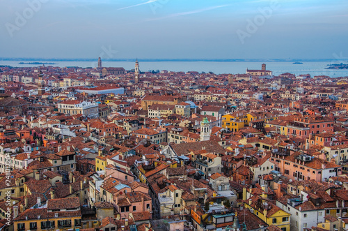 Italy beauty, San Marco Square in the rain, Venice
