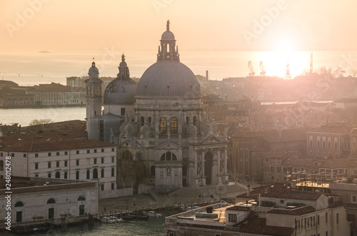 Sunset over the Gran Canal, Venice, Italy