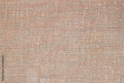 Natural canvas, sackcloth, with visible texture. Closeup of jute, texture pattern for background