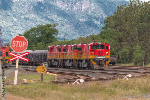 Train at the border of Swaziland and South Africa