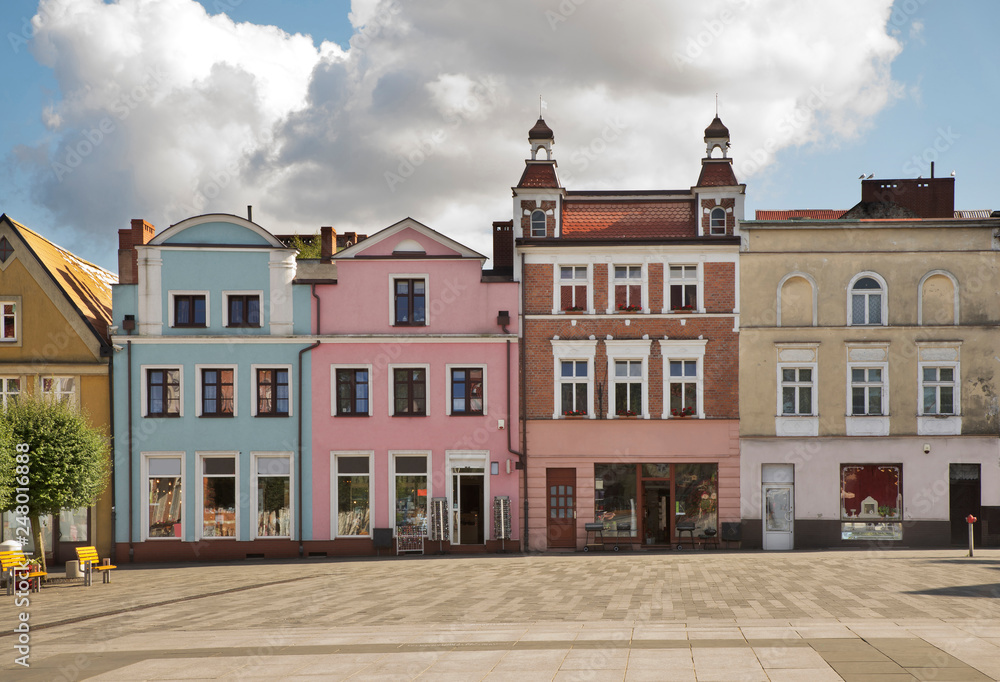 Market square in Puck. Poland