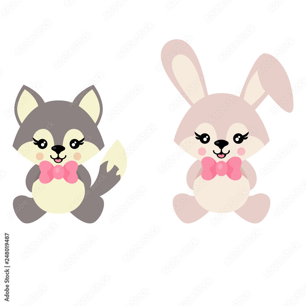 wolf and bunny by YukiFukuzawa on DeviantArt
