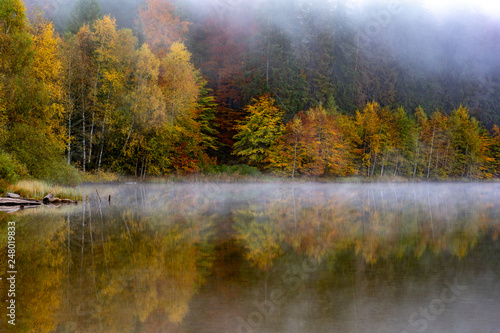 Romania in the Carpathian mountains , landscape from Transylvania in autumn time 