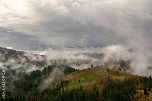 Romania in the Carpathian mountains , landscape from Transylvania