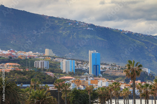 Puerto de la Cruz cityscape in Tenerife