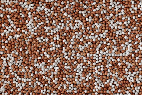 Background with lot of brown and white eggs