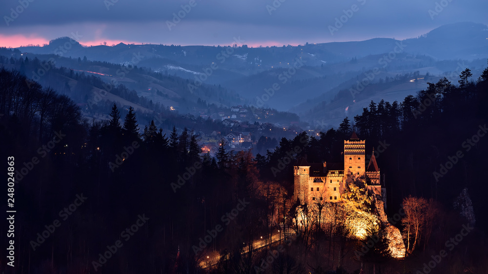 Bran Castle in Brasov county , count Dracula castle 