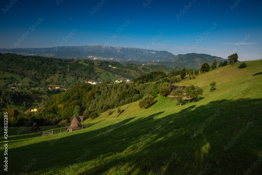 Transylvania landscape , Brasov county in Romania 