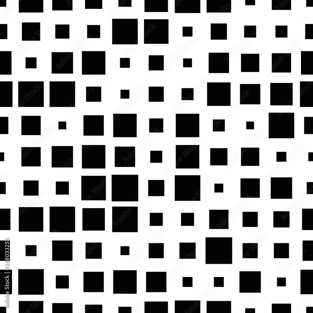 Halftone seamless abstract background with squares. Infinity geometric pattern. Vector illustration. Halftone seamless abstract background with squares. Infinity geometric pattern. Vector illustration.