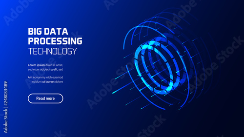 Big data analysis, computer processing visualisation, business analytics