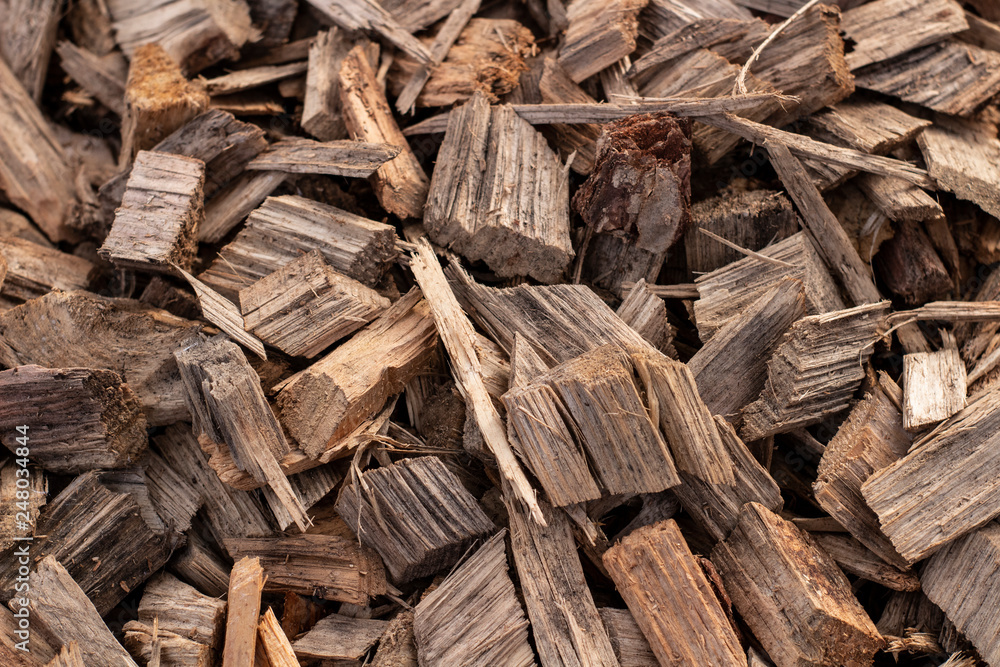 Small pieces of wood lying on a pile. Small pieces of wood lying on a pile.