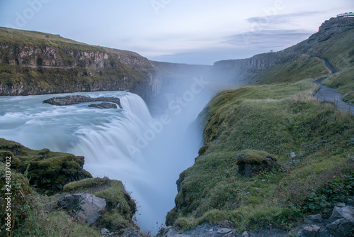 The Gullfoss waterfall in the Golden Circle
