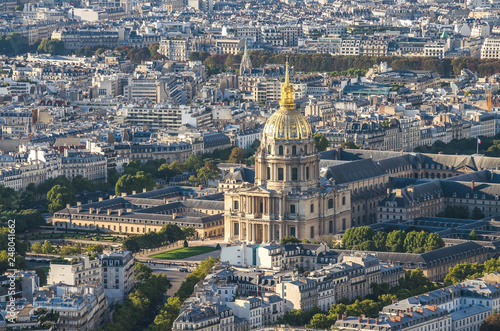 Aerial view of Notre dam taken from Montparnasse Tower in Paris, France © Mariana Ianovska