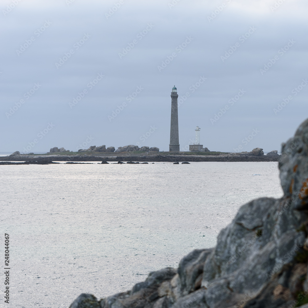 Lighthouses, Ile Vierge France, Brittany, Department Finistere	