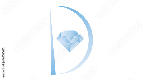 Diamond icon. Diamond logo vector design. Brilliant icon