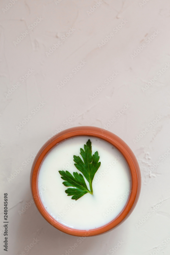 traditional Georgian  yogurt 