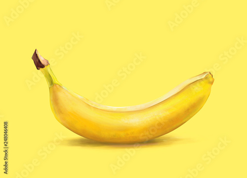 Banana Banana pattern on yellow background