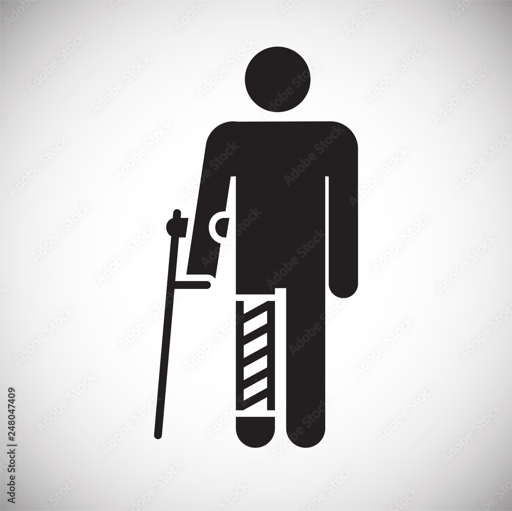 Disability icon on white background for graphic and web design, Modern simple vector sign. Internet concept. Trendy symbol for website design web button or mobile app Disability icon on white background for graphic and web design, Modern simple vector sign. Internet concept. Trendy symbol for website design web button or mobile app