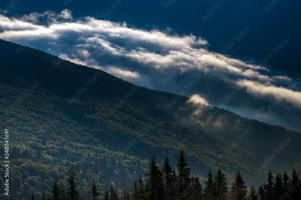 The Carpathians mountains