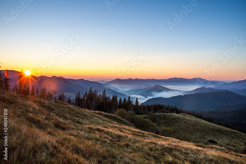 The Carpathians mountains