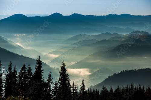 The Carpathians mountains