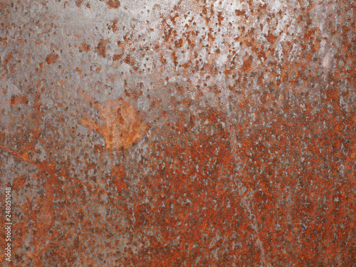 brown rusted steel texture background © Claudio Divizia