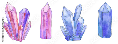 Watercolor crystal set 4