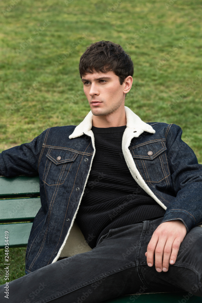Fashion portrait of young handsome man. Fashion portrait of young handsome man.