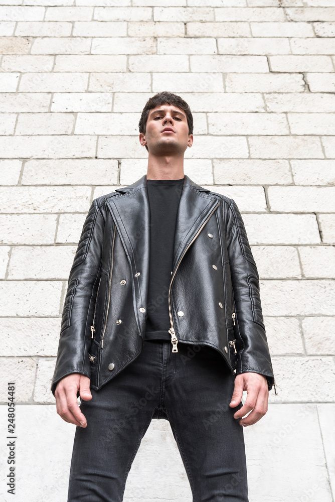 Fashion portrait of young handsome man. Fashion portrait of young handsome man.
