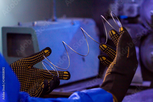 Production of springs for mattresses