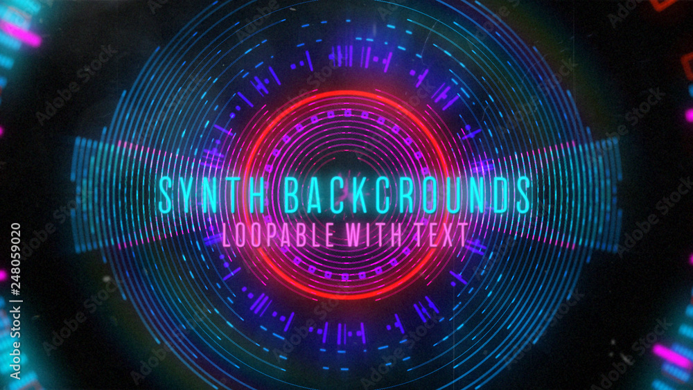 Synth Background Loops Stock Template | Adobe Stock