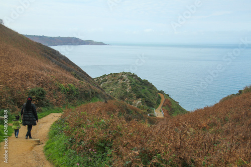 Walkway to the The Devil’s Hole in north west Jersey.