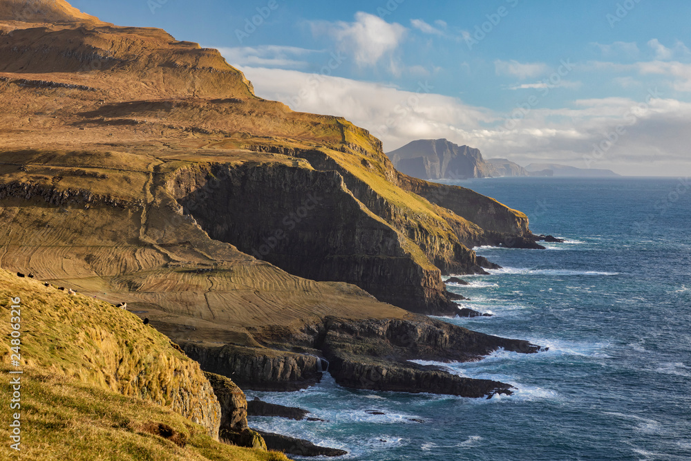 Mykines Coastline Faroe Islands