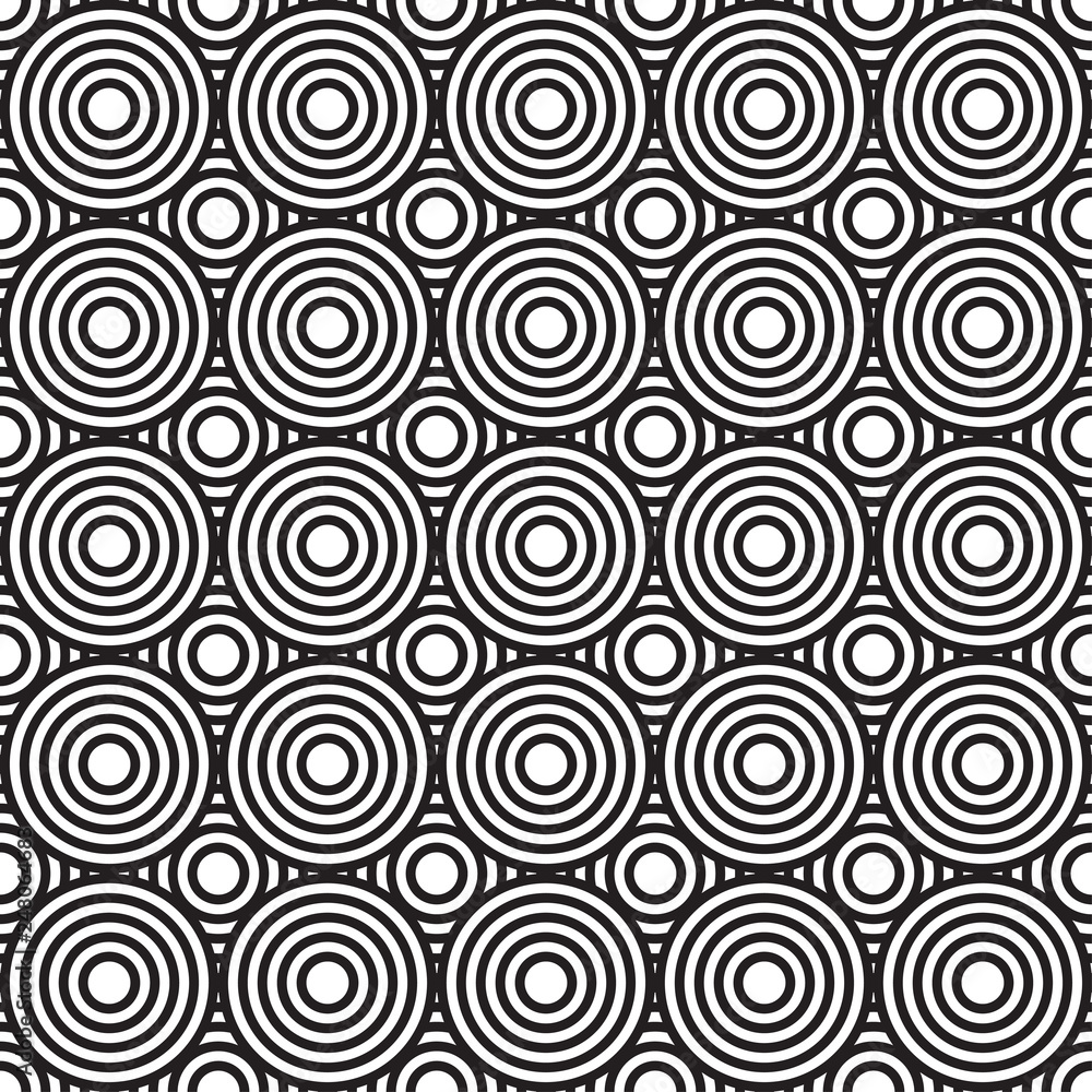 Black and white circles