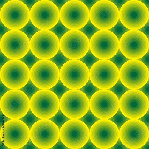 Green and yellow circles