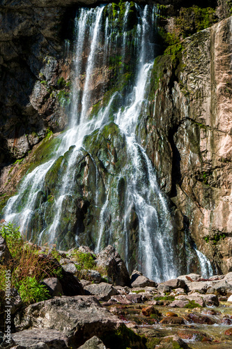 The Gega waterfall. The most famous and largest waterfall in Abkhazia.