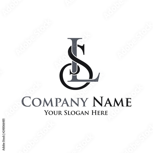 letter LS vector logo template design inspiration