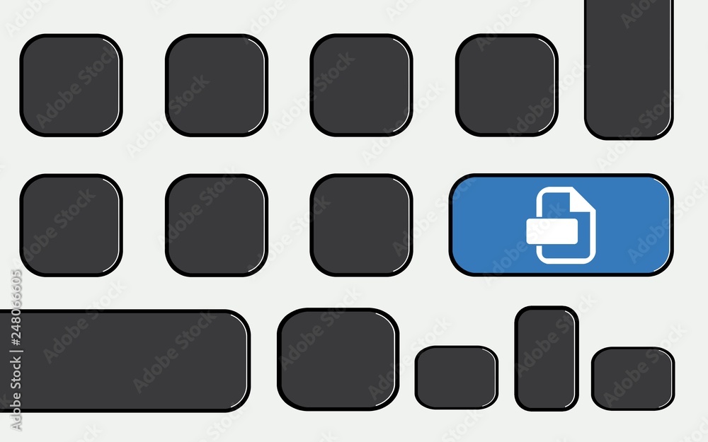 Fichier sur une touche de clavier d'ordinateur Fichier sur une touche de clavier d'ordinateur