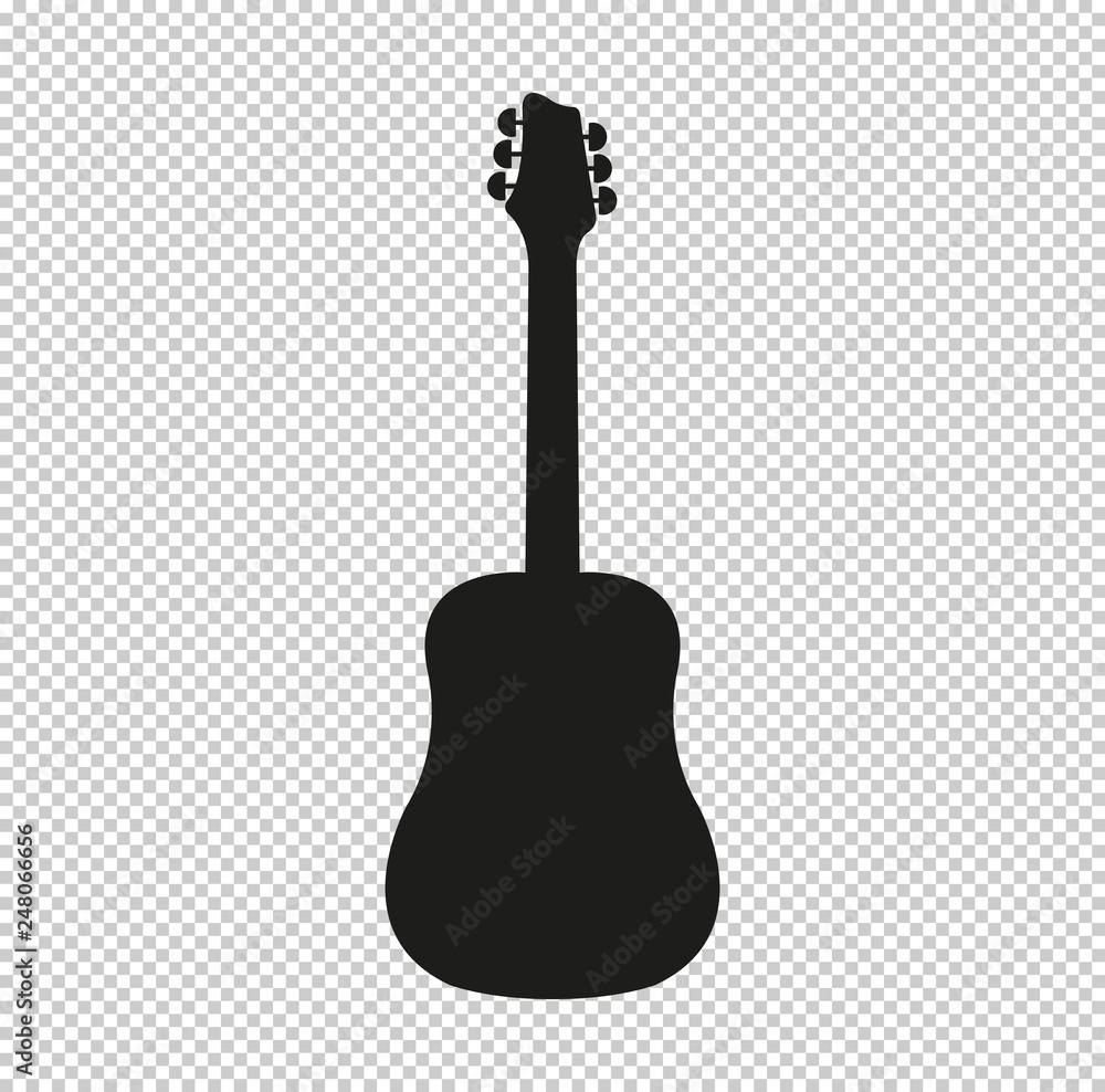 Guitar - black vector icon Guitar - black vector icon