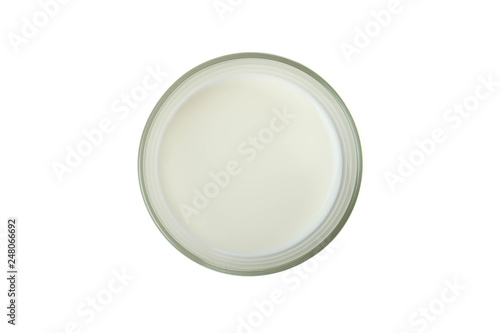 Glass of milk isolated