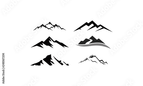 Fotografia, Obraz peak logo mountain icon