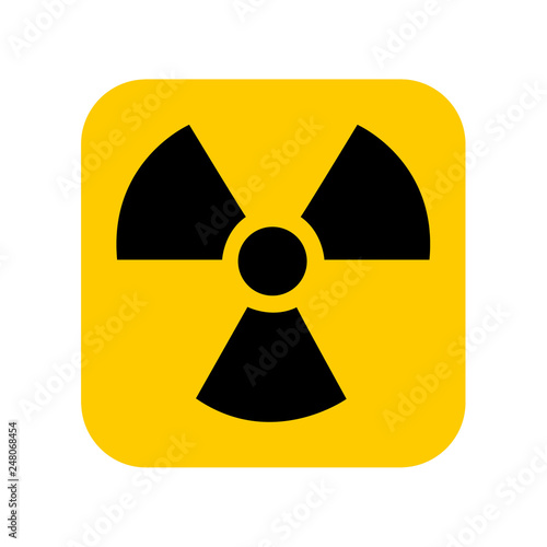 Radiation icon vector