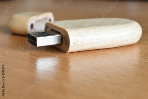Wooden usb stick