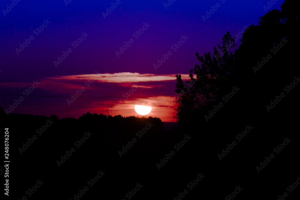 Obraz premium sunset in mountains