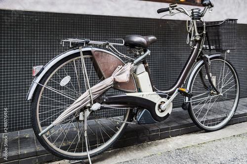 Hipster bike in downtown osaka