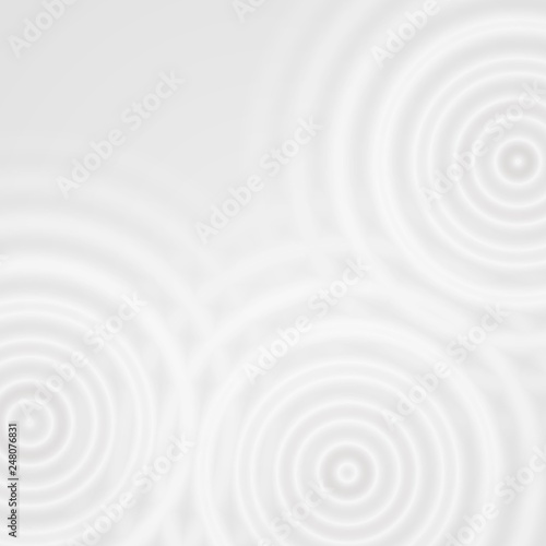 Abstract white rings sound oscillating, circle spin soft background