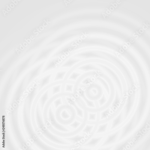 Abstract white rings sound oscillating  circle spin soft background