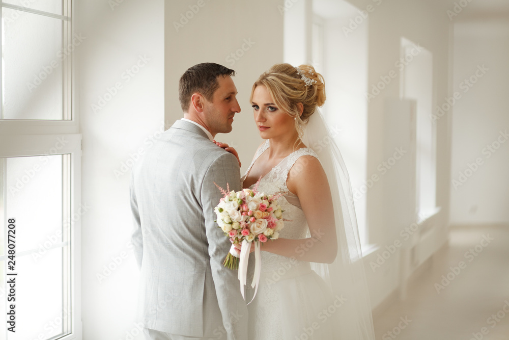 Sensual gentle wedding photos.Bride and groom Sensual gentle wedding photos.Bride and groom