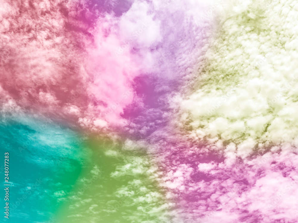 Obraz premium Colorful smoke Cloud for background, Ink swirling in ,Colorful ink abstraction.Fancy Dream Cloud of ink under water.